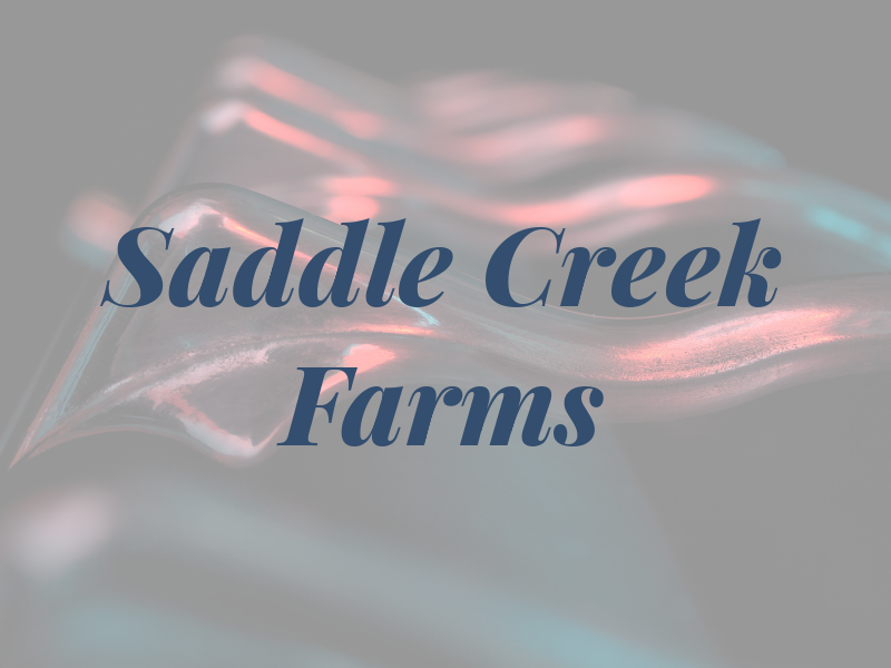 Saddle Creek Farms Inc