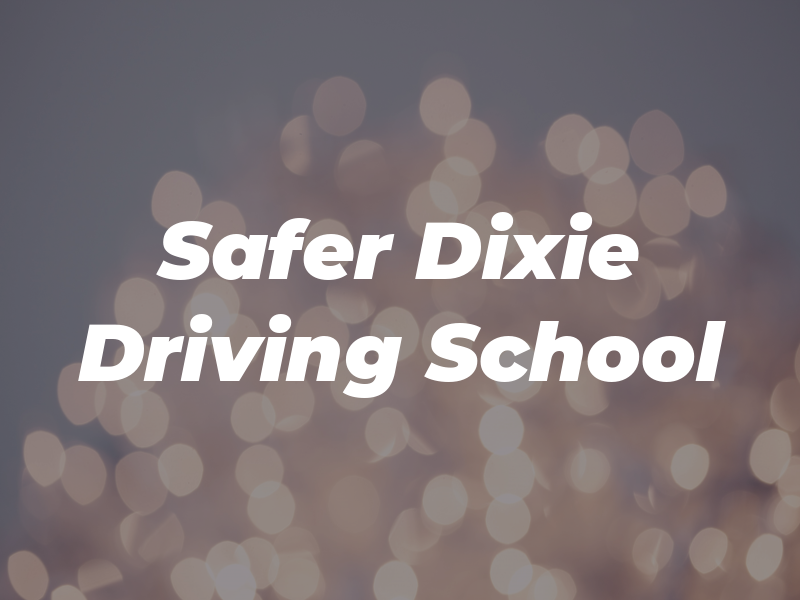 Safer Dixie Driving School