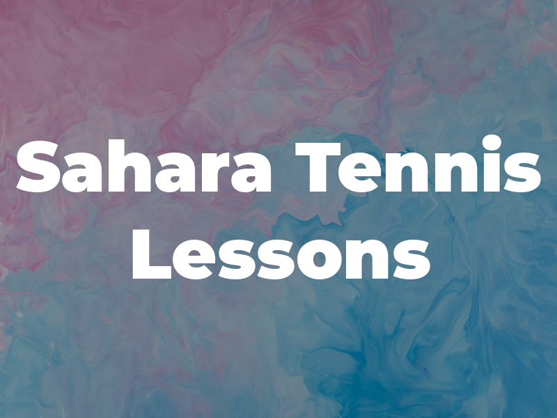 Sahara Tennis Lessons