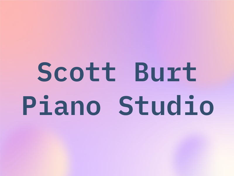 Scott Burt Piano Studio