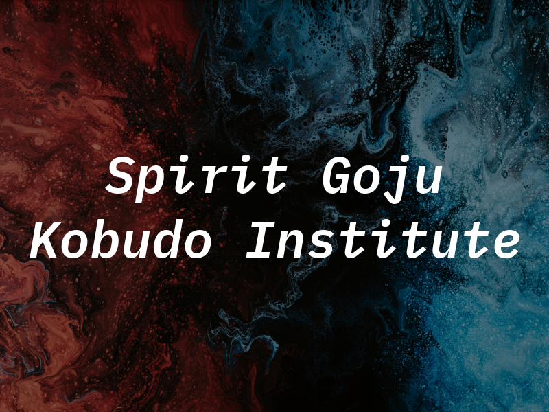 Spirit Led Goju Ryu and Kobudo Institute