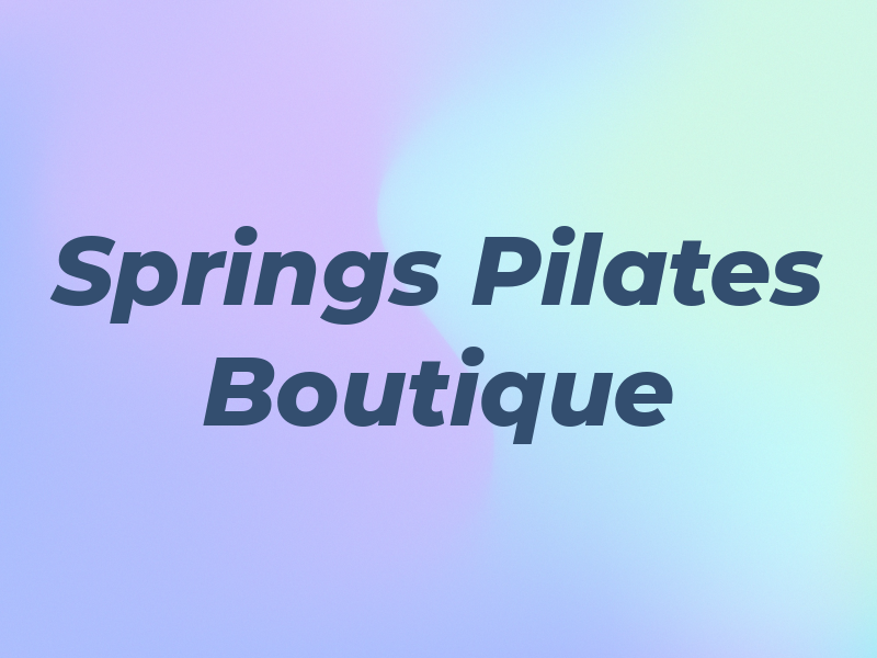 Springs Pilates Boutique