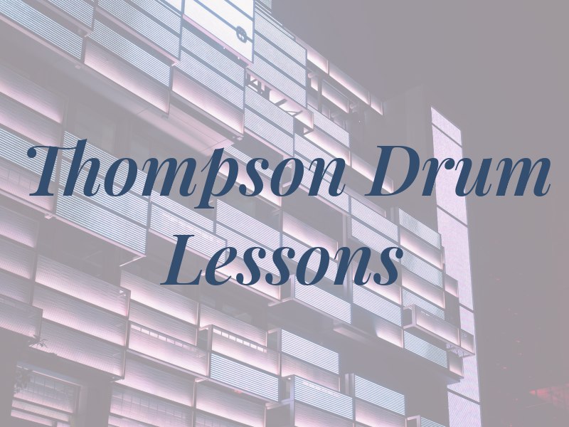 TJ Thompson Drum Lessons