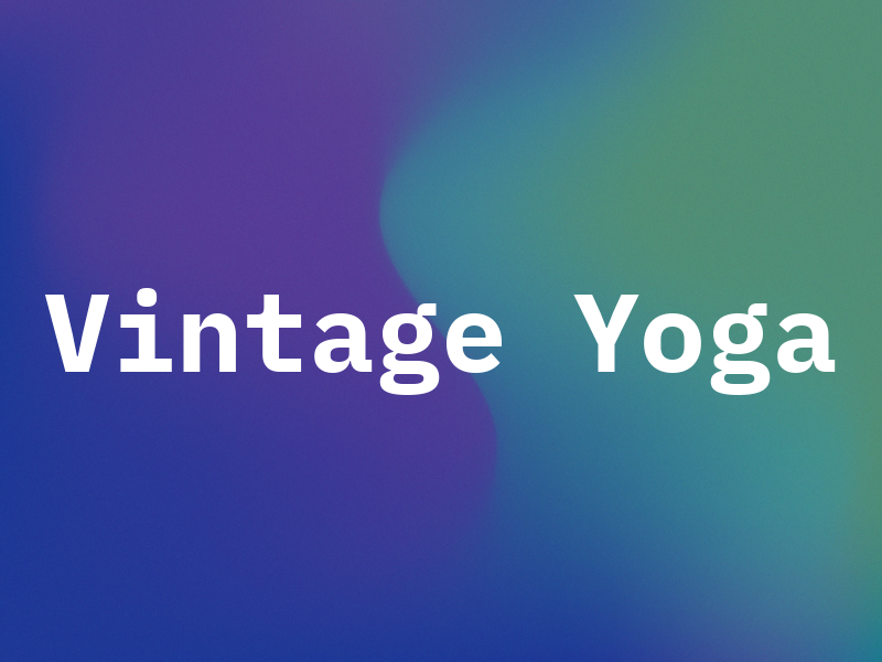 Vintage Yoga