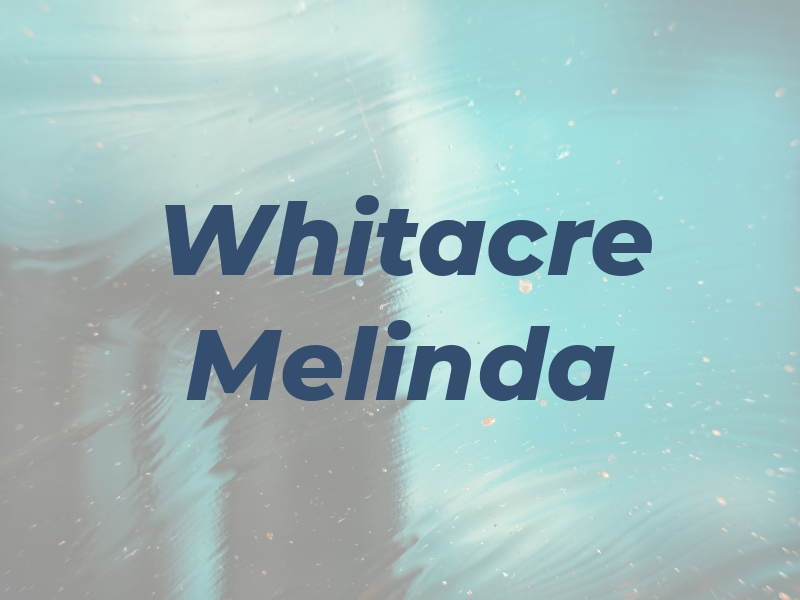 Whitacre Melinda