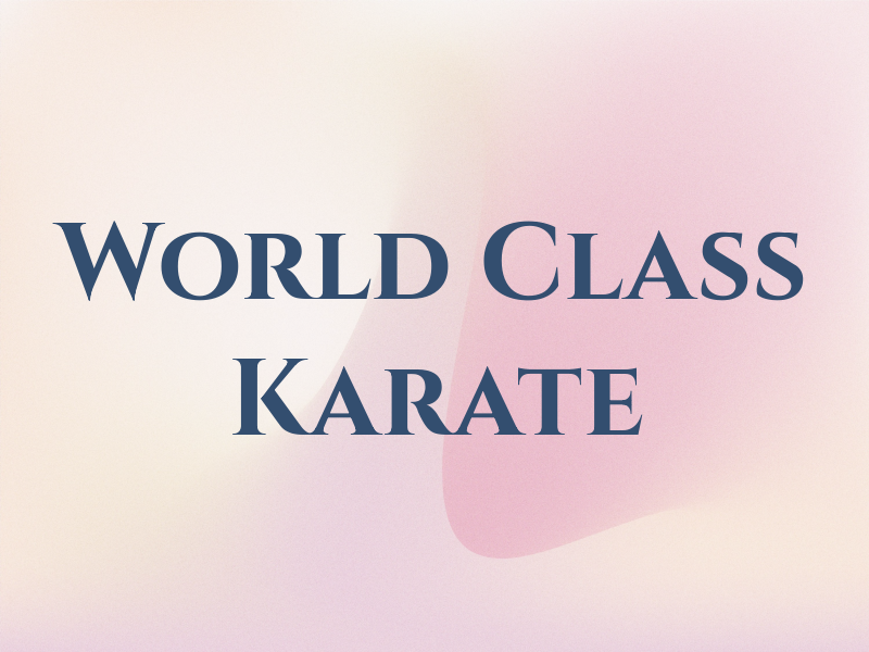 World Class Karate