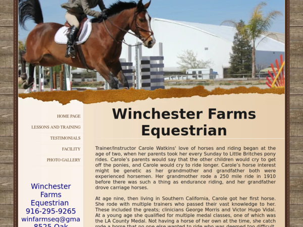 Winchester Farms Equestrian
