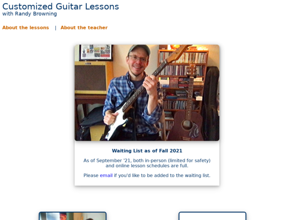 Guitar Lessons With Randy Browning