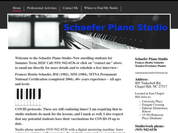 Schaefer Piano Studio