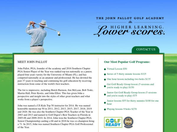 John Pallot Golf Academy