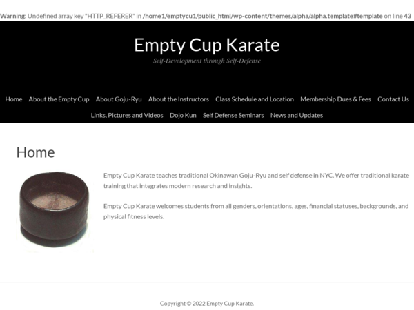 Empty Cup Karate
