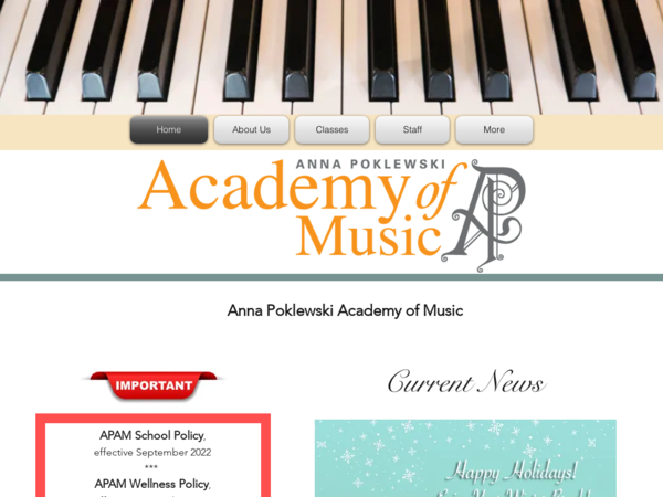 Anna Poklewski Academy of Music