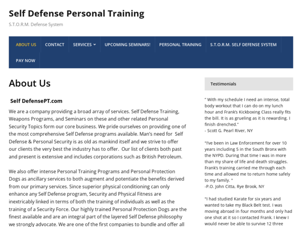 Self Defense & Personal Training