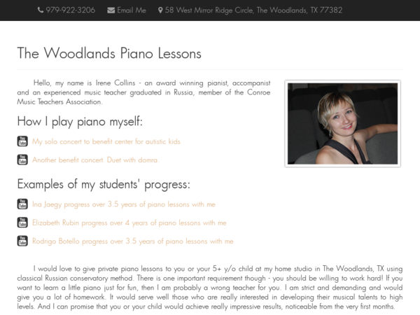 The Woodlands Piano Lessons