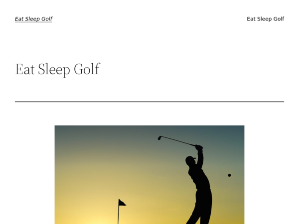 Eat Sleep Golf