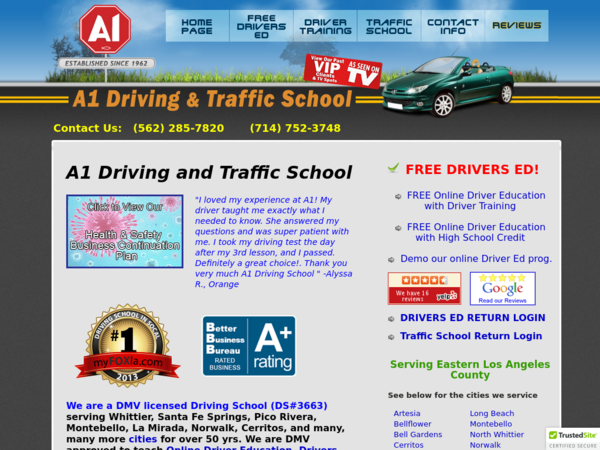 A1 Driving and Traffic School