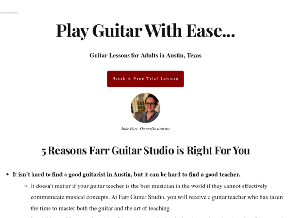 Farr Guitar Studio