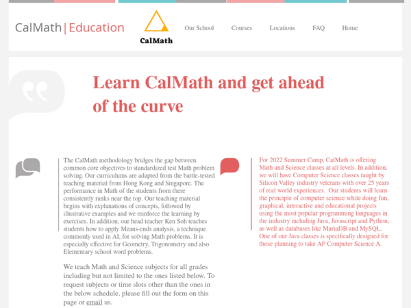 Calmath Education Center