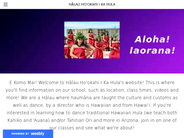 Hālau Ho'okahi I Ka Hula