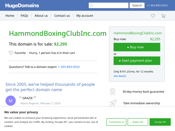 Hammond Boxing Club Inc