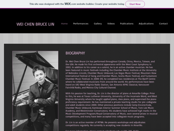 Dr. Wei Chen Bruce Lin Piano Lessons