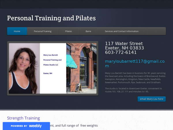 Mary Lou Barrett Personal Training and Pilates