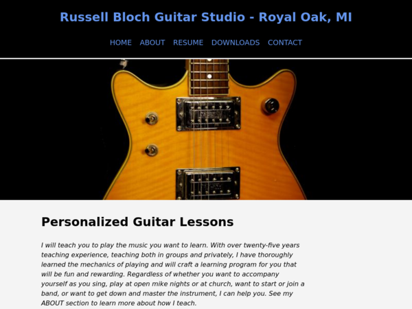 Russell Bloch Guitar Studio