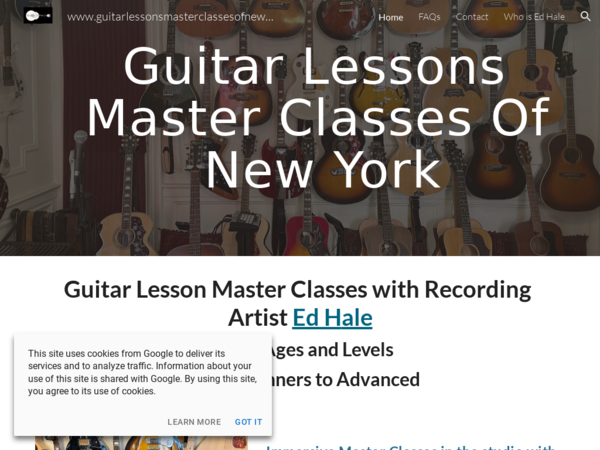 Guitar Lessons Master Classes of New York