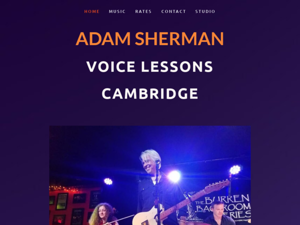 Adam Sherman Voice Lessons Cambridge