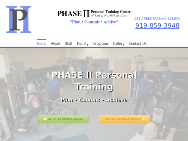 Phase II Personal Training Cary NC