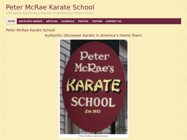 Peter McRae Karate School