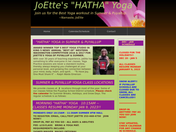 Joette's Yoga of Sumner and Puyallup