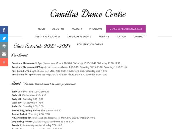 Camillus Dance Center