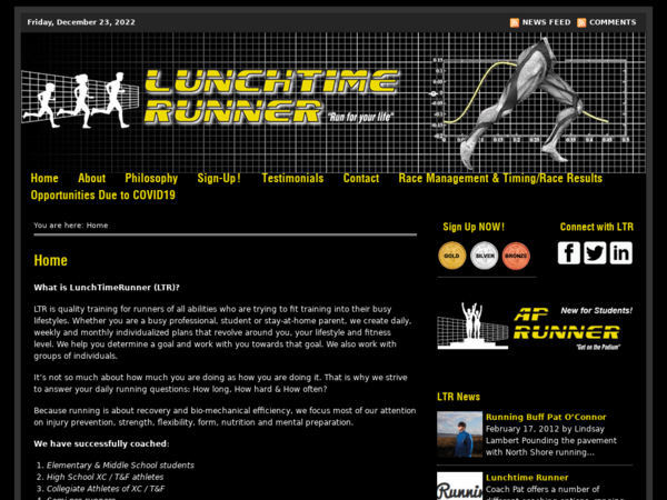 Lunchtimerunner Coaching & Race Services
