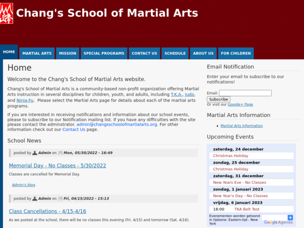 Chang's School of Martial Arts