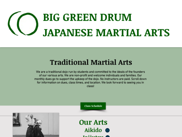 Big Green Drum Japanese Martial Arts