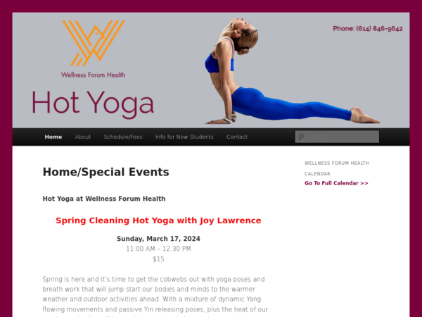 Wellness Forum Hot Yoga