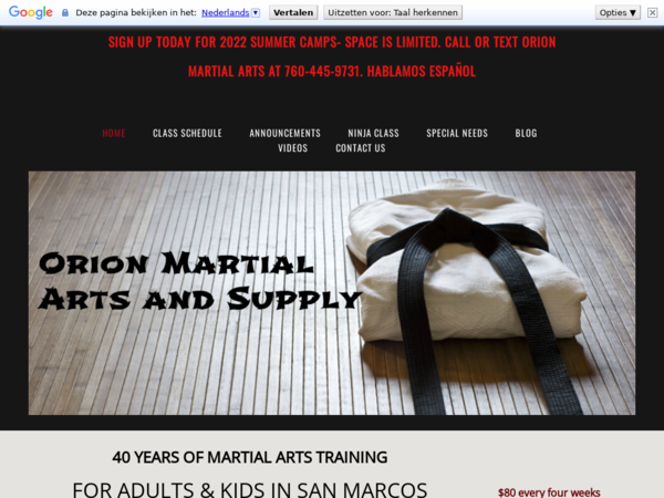Orion Martial Arts & Supply