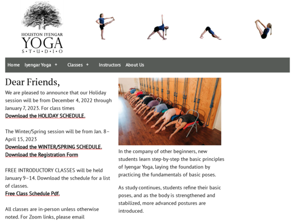 Houston Iyengar Yoga Studio