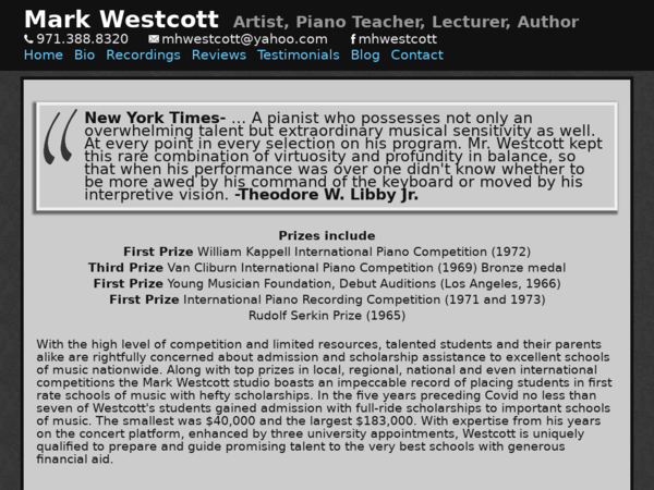 Mark Westcott Pianist