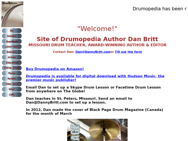 Drum Lessons in New Jersey With Drumopedia Author Dan Britt