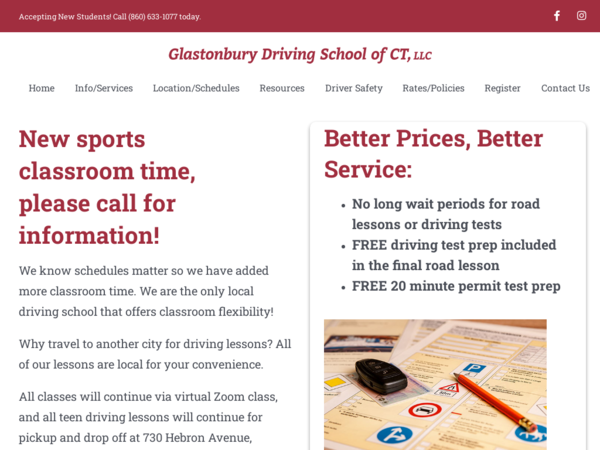 Glastonbury Driving School