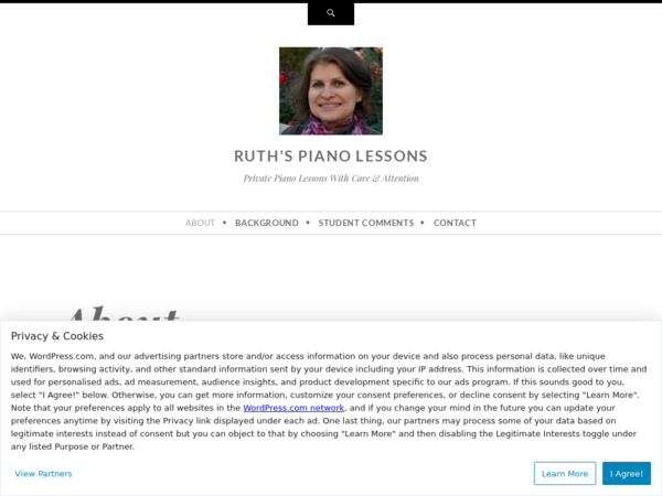 Ruth's Piano Lessons