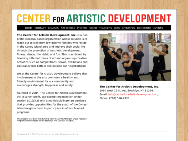 The Center For Artistic Development