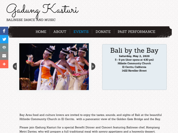 Gadung Kasturi Balinese Dance