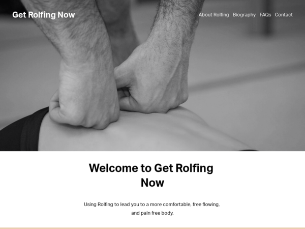 Get Rolfing Now