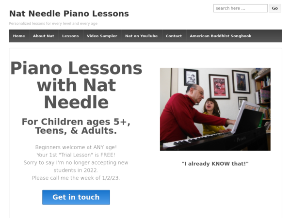 Nat Needle Piano Lessons