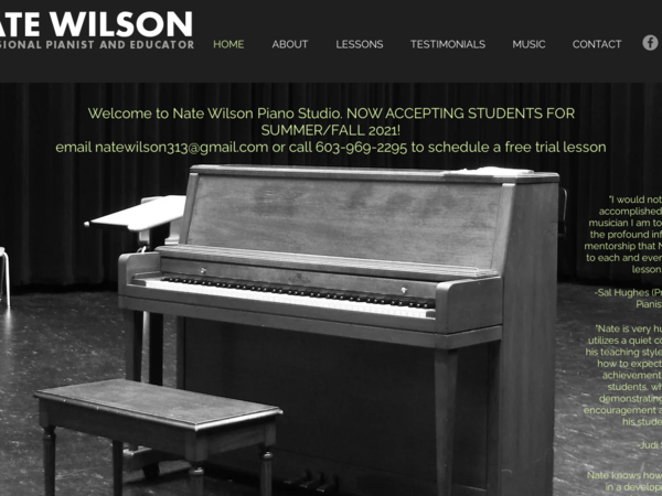 Nate Wilson Piano Studio