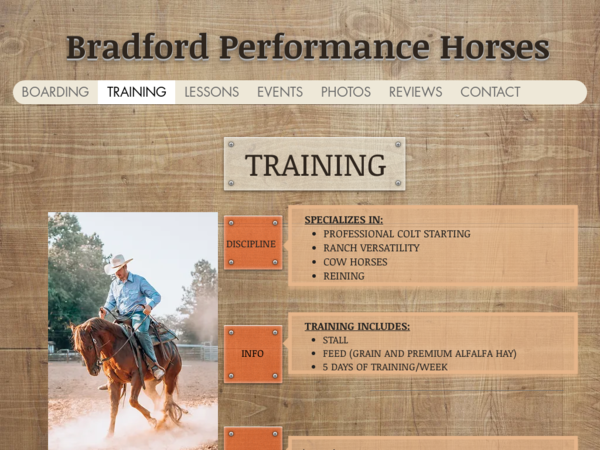 Bradford Performance Horses