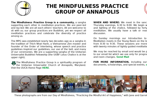 Mindfulness Practice Group of Annapolis